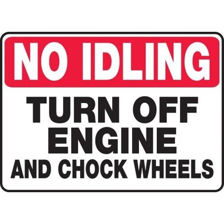 NO IDLING Safety Sign TURN OFF MTKC501XT